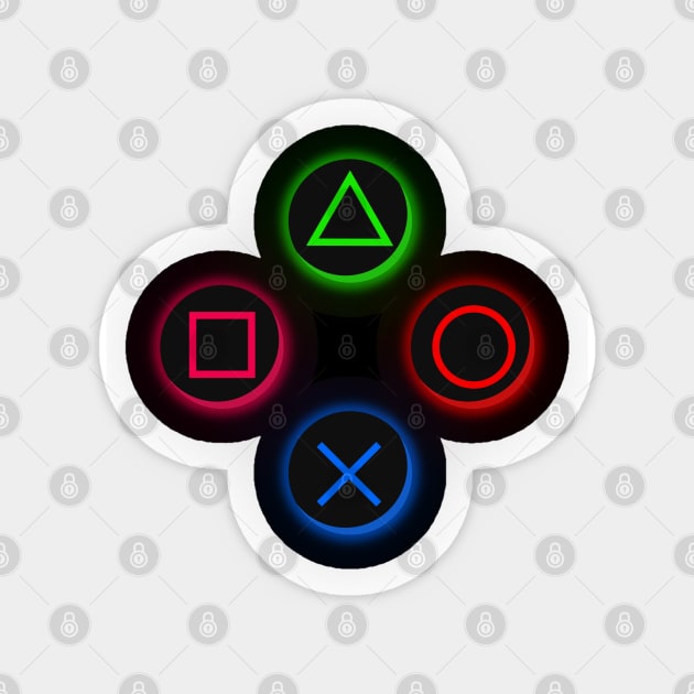 Game On! PS4 Controller Buttons Sticker by edmproject